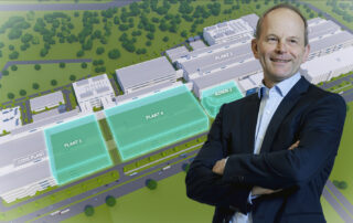 AT&S CEO Andreas Gerstenmayer und geplantes Werk in Kulim